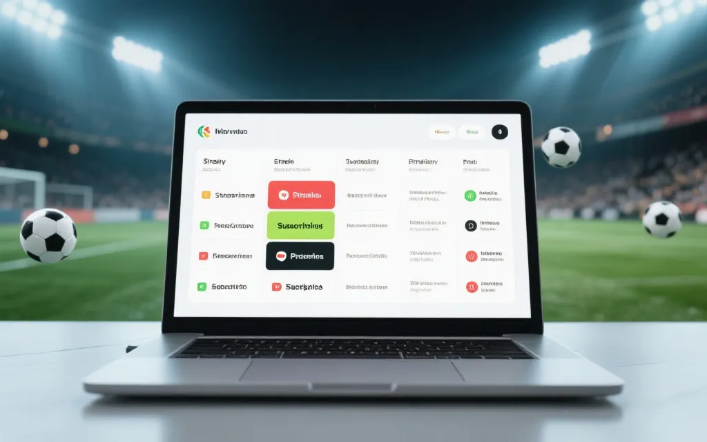 比赛之夜的订阅选择与价格对比界面，简洁信息图风格